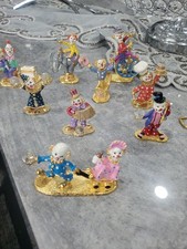 Vintage Spoontiques Pewter Clowns Lot of 9 Pieces  picture