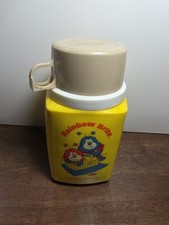 VTG Rainbow Brite Yellow Thermos Hallmark Cup 1984 Champ Romeo Sprite 8 oz picture
