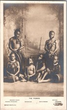 RPPC Pygmies Human Zoo, Africa, Colonel Harrison, Antique Postcard ROTARY KJ7 picture