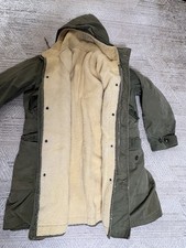 VTG 1950s US Military M-1947 M47 Parka Alpaca Pile Liner Medium Distressed picture