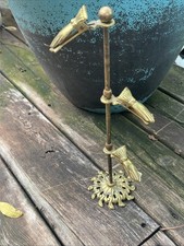 Vintage 3 Brass Hand Clip Stand Holder Mid Century Japan Victorian Glove Display picture
