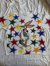 Vintage 1994 Bugs Bunny T Shirt XL Looney Tunes Sun Sportswear All Over Print picture
