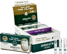 120 Slim Size Disposable Cigarette Filters Three-Layer Microporous Multi-Filter picture