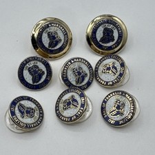 Franklin & Marshall College Seal Gold Blazer Buttons Ben Silver Charleston Lot 8 picture