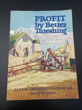 J.I. Case Threshers Brochure Profit by Better Threshing Catalog Original picture