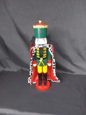Christmas Wooden Nutcracker Royal King Figurine 13.5