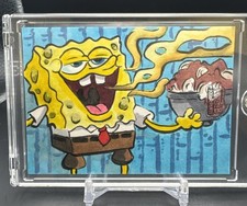 2025 Topps Chrome Spongebob SquarePants 25th Anniversary Sketch Card Auto 1/1 picture