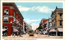 Market St from 8th St Wilmington Delaware DE c1920 Antique Postcard picture