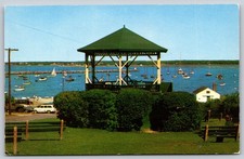 Band Stand and Harbor Vineyard Haven, Martha's Vineyard MA Postcard PC273 picture
