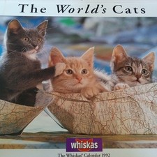 Rare 1992 Whiskas World's Cats Photo Quote Calendar 18