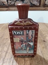 Jim BEAM  Saturday Evening Post Decanter Norman Rockwell EMPTY picture
