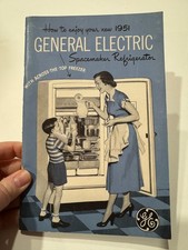 FREE SHIP General Electric Space Maker Refrigerator Owners Manual Vintage 1951 picture