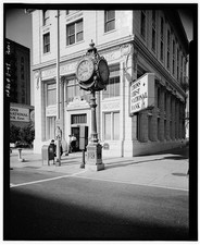 Photo:Salt Lake City Utah 1933 Utah First National Bank Clock Street Scene picture