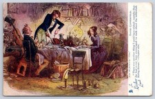 Antique Charles Dickens David Copperfield Phiz art scene 1905 picture