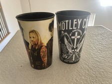 Motley Cruie set of 2 32oz Beer rare collectible cups picture
