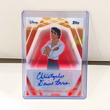 Topps 2026 Disney Neon Prince Eric Autograph TN-A-CDB Christopher D Barnes 3/5 picture