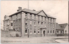 UK England Stratford On Avon Army School 1910 John Cross College Postcard picture