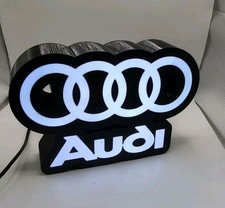 Audi Decor Desk LED Lightbox USB Powered Night Light sign shop picture
