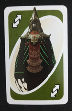2021 Mattel Legend Of Zelda Uno Card Green Zant Reverse picture