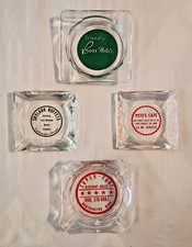 Vintage Old  Advertising Ashtrays Lot Of 4 picture