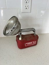 Vintage Teledyne Big Beam Model 166 Red Flashlight Lantern Handlamp picture