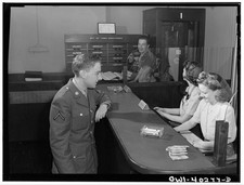 Washington DC 1940s United Nations Service Center Telephone Room Soldier picture