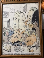 Original George Lichty Signed Artwork, 1947 picture