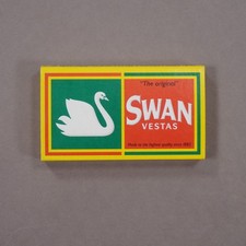 The Original Swan Vestas Matchbox With Matches Unstruck Collectible Advertising picture