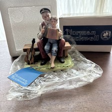 1980 Norman Rockwell Figurine - The Music Lesson In Original Box With Tag picture