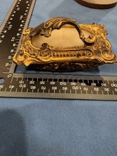 Vintage Ornate Gilt-Metal Ink Blotter- great piece picture