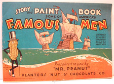 Famous Men Story and Paint Book © 1935, Planters Peanut picture