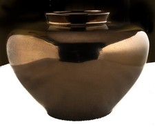 Haeger Bronze Crackle Finish Vase 