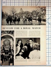 Royal Wedding Magazine Page 1957 Prince Henri Marie Therese Orléans Württemberg picture