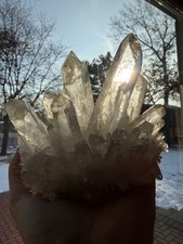 Huge Quartz Cluster With Needle Quartz, Colombia, 954grams picture
