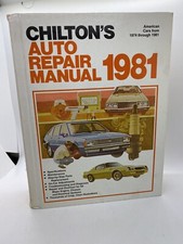 1981 Chilton's 6956 Auto Repair Manual 1974-1981 American Cars Service Hardcover picture