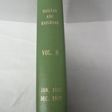 Railfan and Railroad Magazine Bound Volume 8 Full Year 1989 Carstens Pub MINT picture