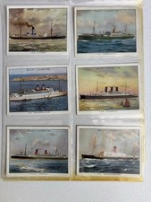 Wills Cigarette Cards Famous British Liners 1st Series 1934 Complete Set of 30 picture
