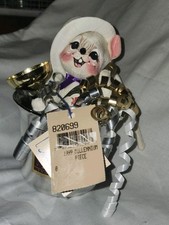 Annalee 2000 New Years Millennium Mouse (1999) Champagne Ribbon Ice Bucket TAG picture