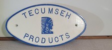 RARE VINTAGE TECUMSEH PRODUCTS CO. NOS CAST ALUMINUM SIGN picture