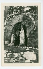 Grotte Notre Dame de Lourdes RIGAUD Quebec Canada 1946-48 S P Tremblay RPPC picture