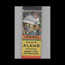 Matchbook Cover Alamo For Fine Foods Knoble's Grove picture