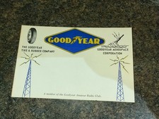 Vintage QSO HAM Radio Card Good Year Rubber Company Radio Club ￼ picture