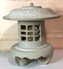 Japanese Vintage Concrete Old Yukimi Toro Lantern Φ25×H25cm Interior Ornament picture