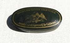 ANTIQUE MANUFACTURED EXPRESSLY 4 CALIFORNIA GOLDRUSH PERIOD POCKETSCALE c1848-55 picture