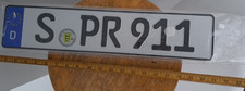Vintage Baden Wurttemberg Germany Licence Plate Porsche 911 20