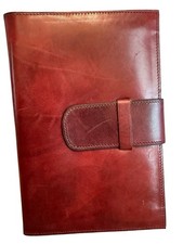 VTG Fiat Italian Leather Documents Wallet Travel Organizer Car Case Passaporto picture