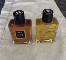 2 Vintage 1 oz Coco Chanel & 1 oz Cristalle Chanel EAU DE PARFUM Set New Full picture