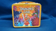 Authentic Vintage 1983 Dragon's Lair Metal Lunch Box Aladdin No Thermos picture