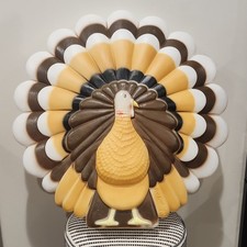 Vintage Thanksgiving Turkey Blow Mold Don Featherstone Union Product With Light picture