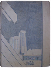 World War II Era Antique California Yearbook 1930s 1939 Old Hardcover College picture